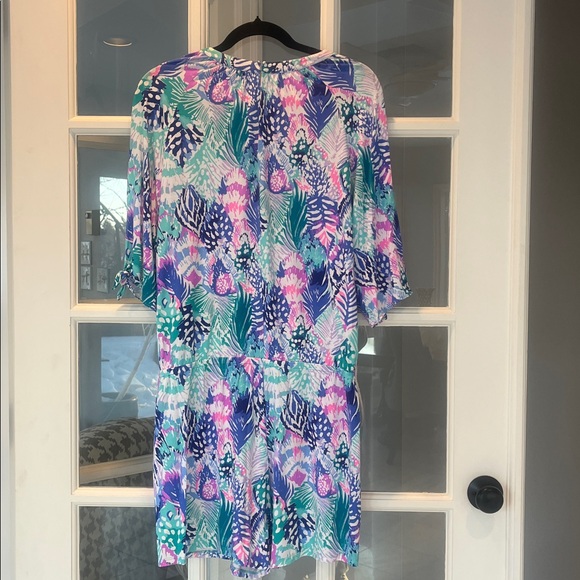 Lilly Pulitzer Tropical Vibrant Bryce Romper Size M - Picture 4 of 6